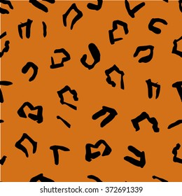 Seamless pattern of jaguar spots. Natural textures
