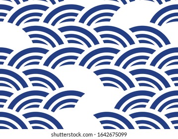 Seamless Pattern japanese desgin style. Cloth antique japanese seamless pattern for fabric design.