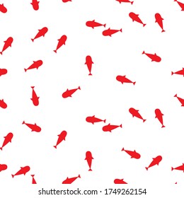 seamless pattern, japanese koi fish art surface design for fabric scarf and decor