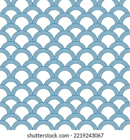 Seamless pattern in japanese style. Abstract texture in japanese style. Can be used for fabric, wallpaper, textile, wall decoration. Vector illustration