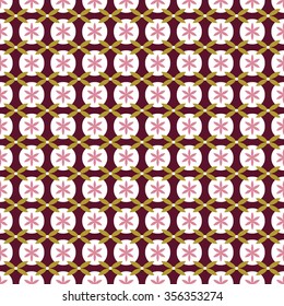 seamless pattern japanese style, geometric flower background, vector