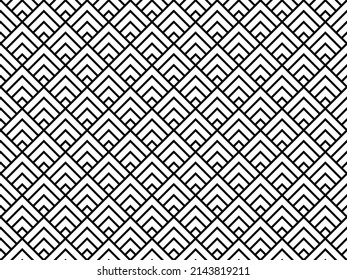 Seamless pattern Japanese style. Illustration for your website, icons, interfaces, etc.
