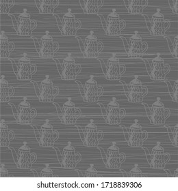 seamless pattern with jars and bottles 
