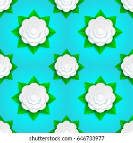 Seamless pattern of jasmine flowers/vector design