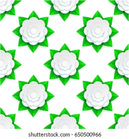 Seamless pattern of jasmine flowers/vector design