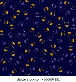 Seamless pattern with jellyfish in cartoon style. For the design of things, Wallpaper, postcard, wrapping paper, poster. Suitable for children's design.