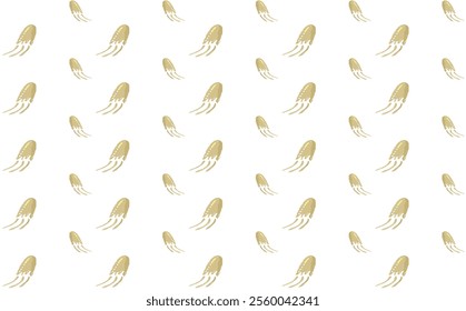 Seamless pattern with jellyfishes. Vector background.