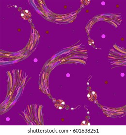 seamless pattern with jewelry. can be used as textile, wallpaper,  wrapping print