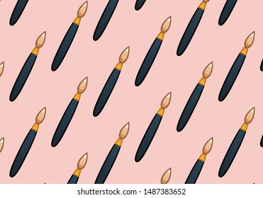 Seamless pattern of jingle bells with red bows