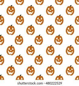 Seamless pattern with joy pumpkin