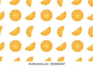 Patrón sin soldadura de rodajas jugosas de naranjas