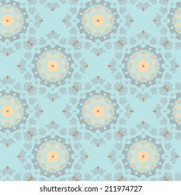 seamless pattern with kaleidoscope