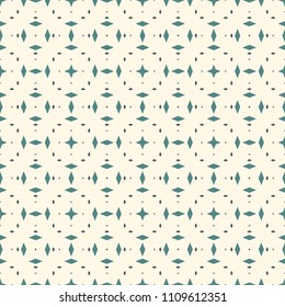 Seamless pattern with kaleidoscope ornament. Mini diamonds motif. Repeated rhombuses abstract background. Minimalist geometric wallpaper. Vector modern ethnic digital paper, textile print, page fill