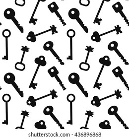 seamless pattern with keys
