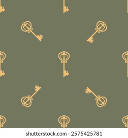 Seamless pattern with keys. Endless textures for your design
