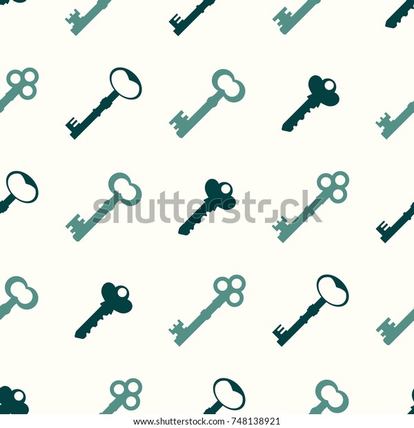 Seamless pattern with\
keys  for your design