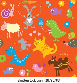 Seamless pattern for kids