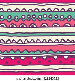 Seamless pattern of kids lubberly lines for clothes, packing, stationery and so on