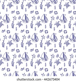 seamless pattern for kids. Vector illustration. 