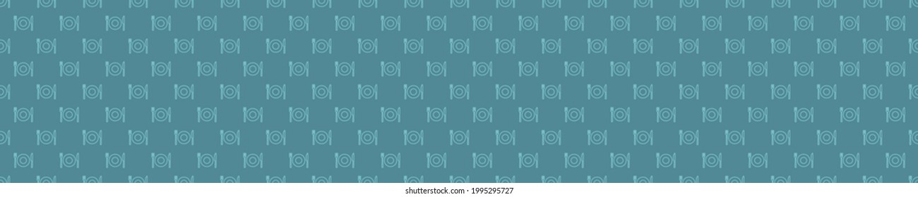 Seamless pattern with kitchen plates