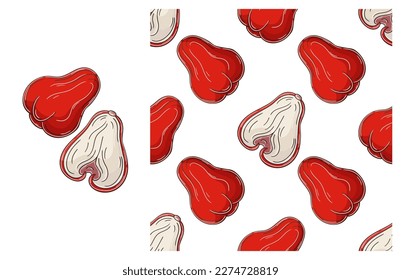 Seamless pattern for kitchen, restaurant or shop. Set in hand draw style