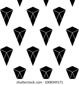 Seamless pattern with kites. Interlocking polygons tessellation background. Image with geometrical figures. Triangles, diamonds motif. Mosaic wallpaper. Tiles illustration. Digital paper. Vector art.