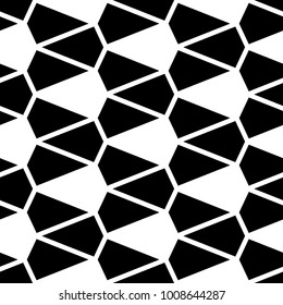 Seamless pattern with kites. Interlocking polygons tessellation background. Image with repeated geometrical figures. Scales motif. Grid wallpaper. Tiles illustration. Digital paper for print. Vector.