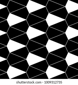 Seamless pattern with kites. Interlocking polygons tessellation background. Image with repeated geometrical figures. Scales motif. Grid wallpaper. Tiles illustration. Digital paper for print. Vector.
