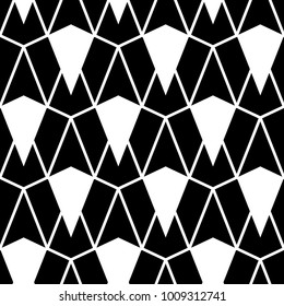 Seamless pattern with kites. Interlocking polygons tessellation background. Image with repeated geometrical figures. Scales motif. Grid wallpaper. Tiles illustration. Digital paper for print. Vector.