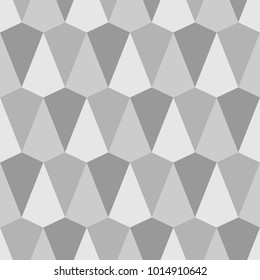 Seamless pattern with kites. Interlocking polygons tessellation background. Image with repeated geometrical figures. Scales motif. Mosaic wallpaper. Tiles illustration. Digital paper for print. Vector