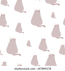 The seamless  Pattern with kittens