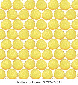 Seamless pattern Kiwano fruit. For food concepts, healthy lifestyle projects, culinary themes, packaging, nutrition visuals, tropical markets, and educational materials