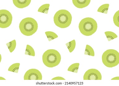 patrón sin fisuras con kiwi para banners, tarjetas, volantes, fondos de pantalla de medios sociales, etc.