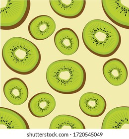 seamless pattern with kiwi Textile design