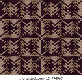 Seamless pattern knit imitation ornament