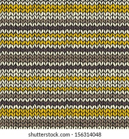 Seamless pattern with knitted stripes