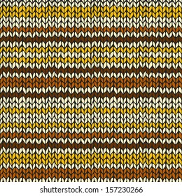 Seamless pattern with knitted stripes. Endless background