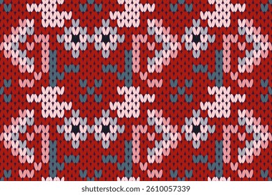 seamless pattern of knitting texture for the background of the postcards, invitations, wallpapers, banners and fabric pattern.