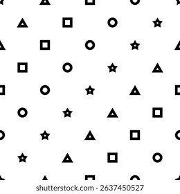 Seamless pattern of Korean candies dalgona or ppopgi with various shapes. Vector flat illustration