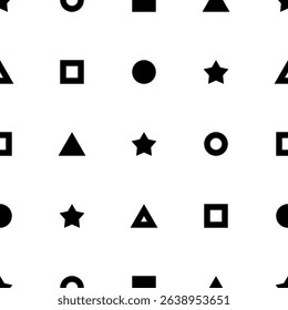 Seamless pattern of Korean candies dalgona or ppopgi with various shapes. Vector flat illustration