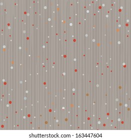 seamless pattern of kraft paper with balls