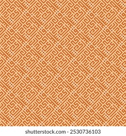 Seamless Pattern kufic square arabic calligraphy of a verse from chapter Taahaa from the Quran. Simple modern background texture. Repeat geo design