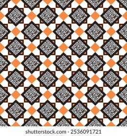 Seamless Pattern kufic square arabic calligraphy of a verse from chapter Yunus from the Quran. Simple modern background texture. Repeat geo design