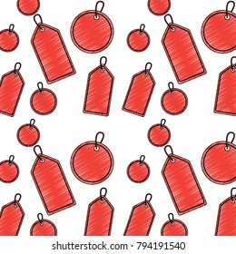 seamless pattern label blank christmas different shape