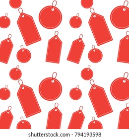 seamless pattern label blank christmas different shape
