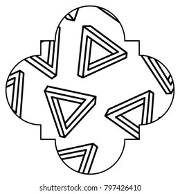 seamless pattern label shape with geometric memphis style