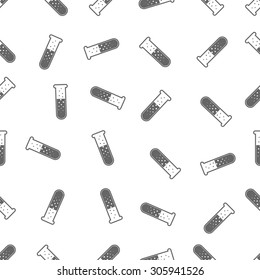 seamless pattern with laboratory glass