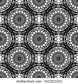 Seamless pattern with lace. Knitting