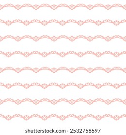 Seamless pattern with lace pattern. Vector illustration.