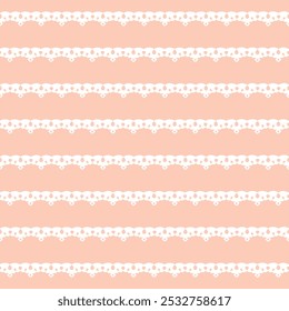 Seamless pattern with lace pattern. Vector illustration.
